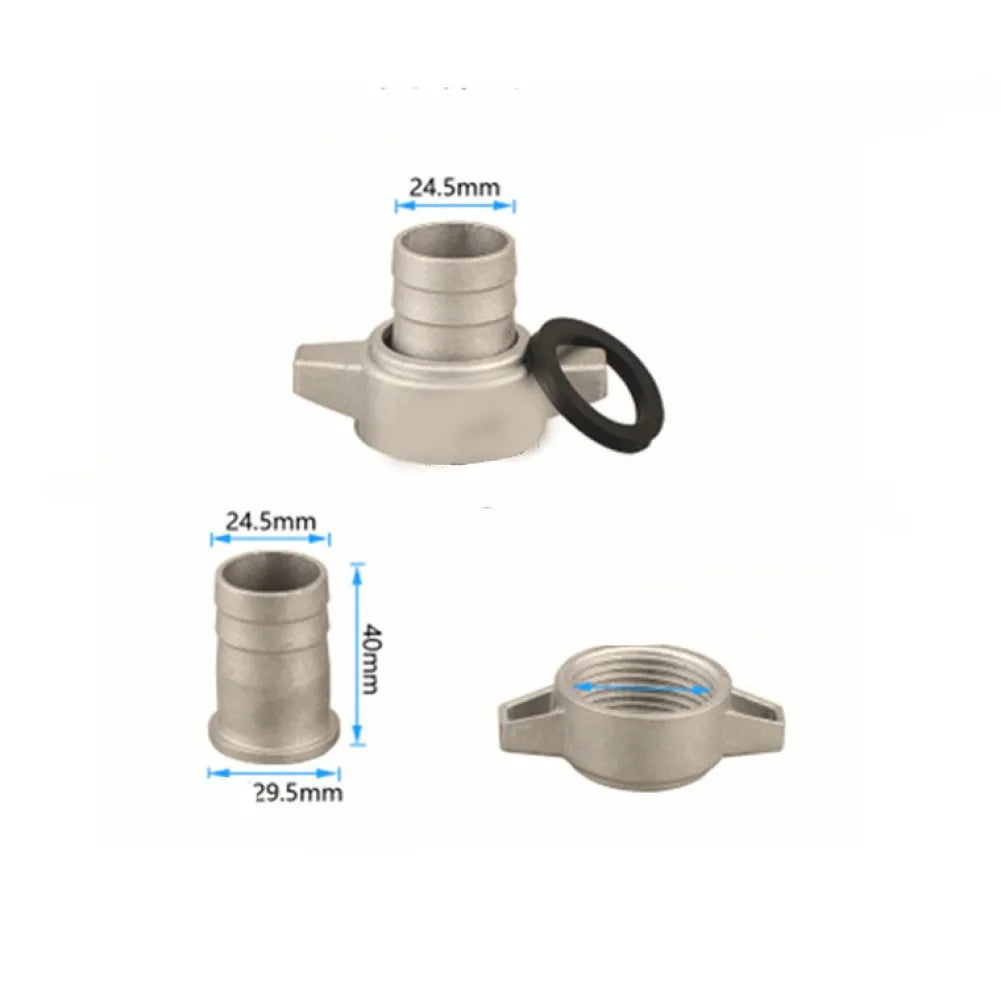 Water Pump Aluminum Pipe Connector Rubber Gasket Connecting Fitting