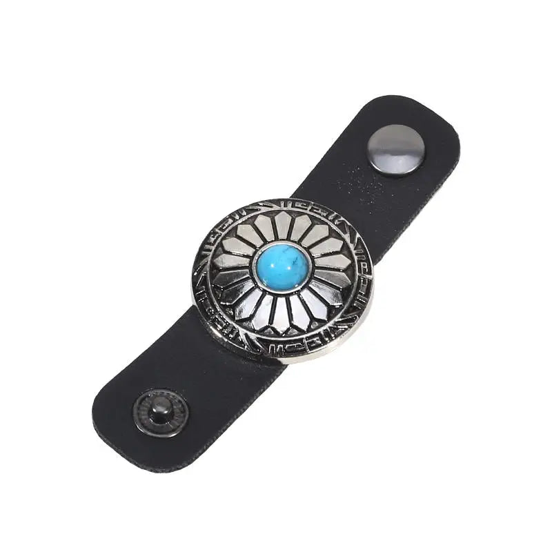 Retro Leather Scarf Ring Western-Style Scarves Buckles Neckwear Slide Fastener Securing Loop Versatile Decorative Accessories Peaceful Pleasures Health and Wellness Style D