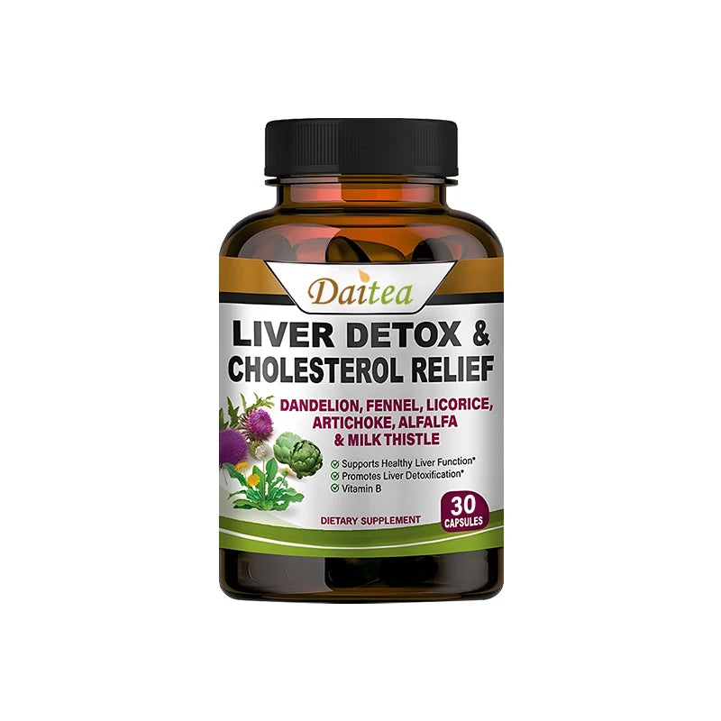 Liver Cleanse Detox & Repair – Milk Thistle, Artichoke, Dandelion Liver Detox Supplement Peaceful Pleasures Health and Wellness 30 Capsules