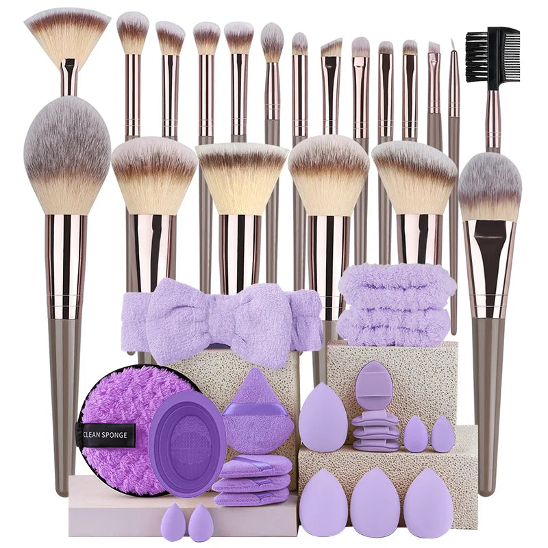 RUNTOIN 20-Piece Professional Makeup Brush Set | Soft & Fluffy