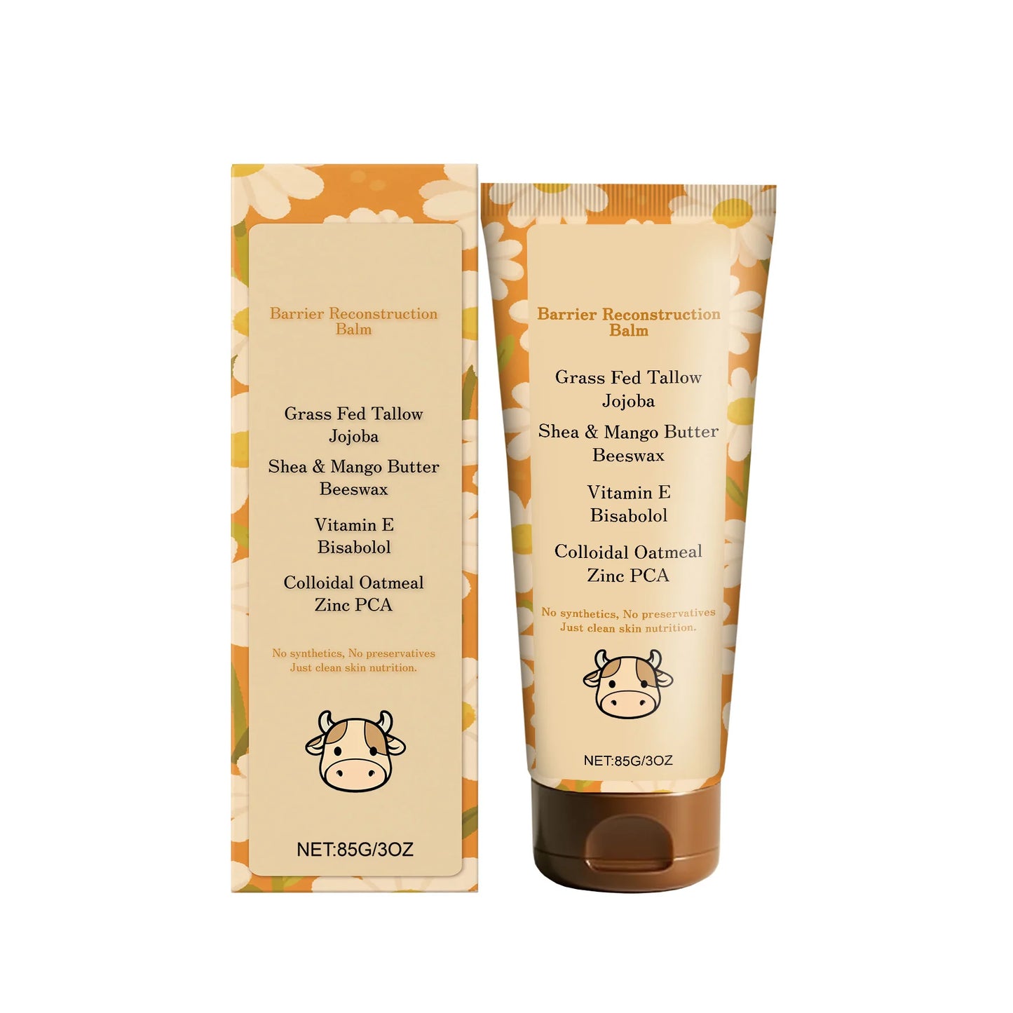 Tallow Skincare Cream Body Moisturizer Deep Hydration Dry Skin Care Nourishing Cream Glycerin Non Greasy Fast Absorption Lotion Peaceful Pleasures Health and Wellness 1PCS 85g