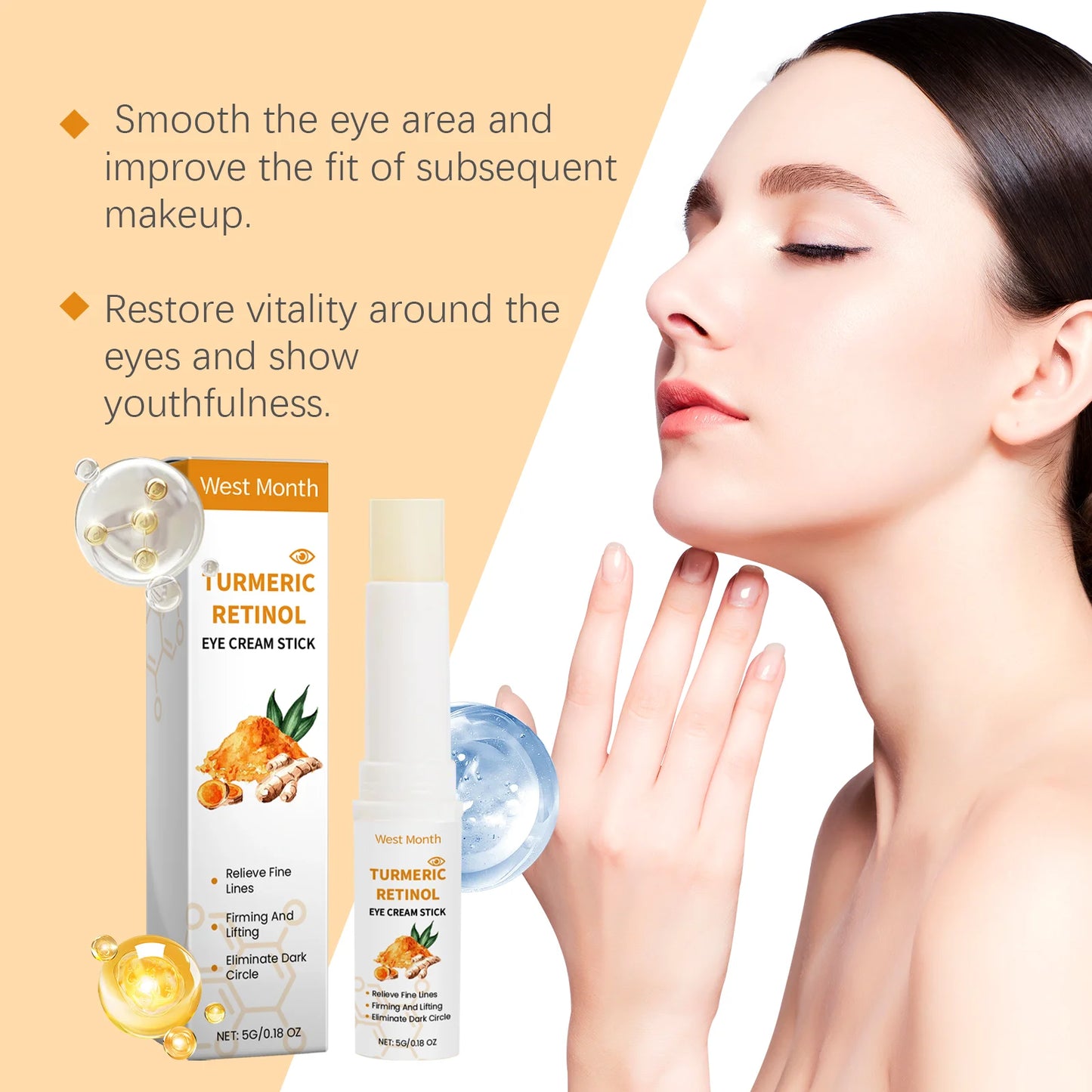 Turmeric Retinol Eye Cream Stick | Dark Circles & Puffiness