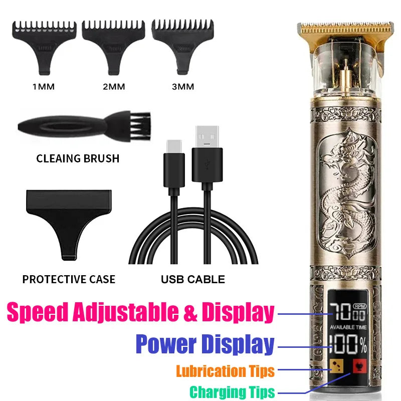 XMSJ T9 Professional Hair Clipper & Beard Trimmer for Men