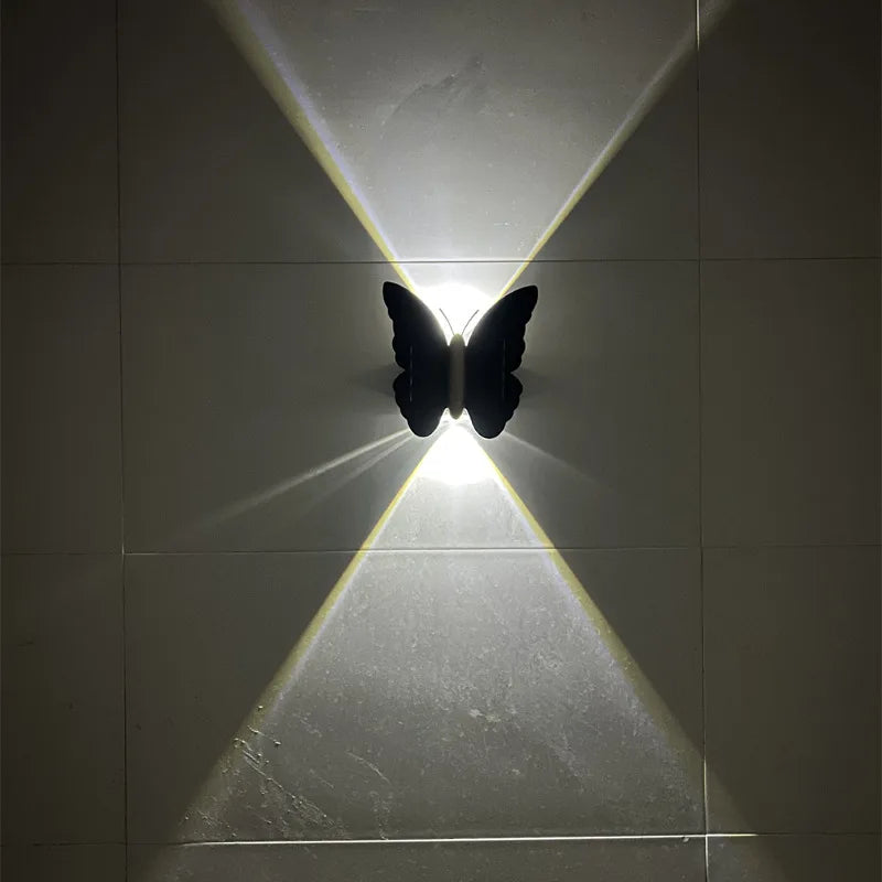 Butterfly Solar Wall Light – Motion Sensor & IP65 Waterproof