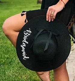 Bride to Be Floppy Straw Sun Hat | Bachelorette Bridal Gift