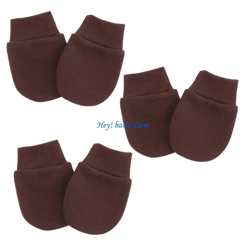 Baby Anti-Scratch Mittens | Newborn Face Protection Gloves 3-Pack