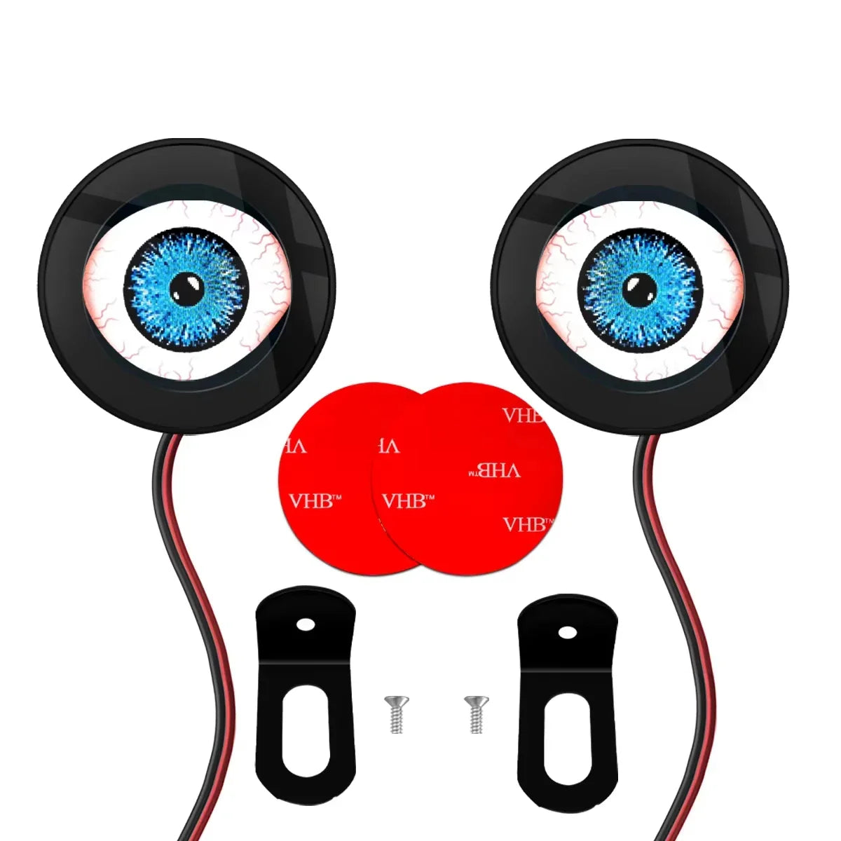 3D Devil Eye LED Motorcycle Decorative Light | 5V–36V Kit