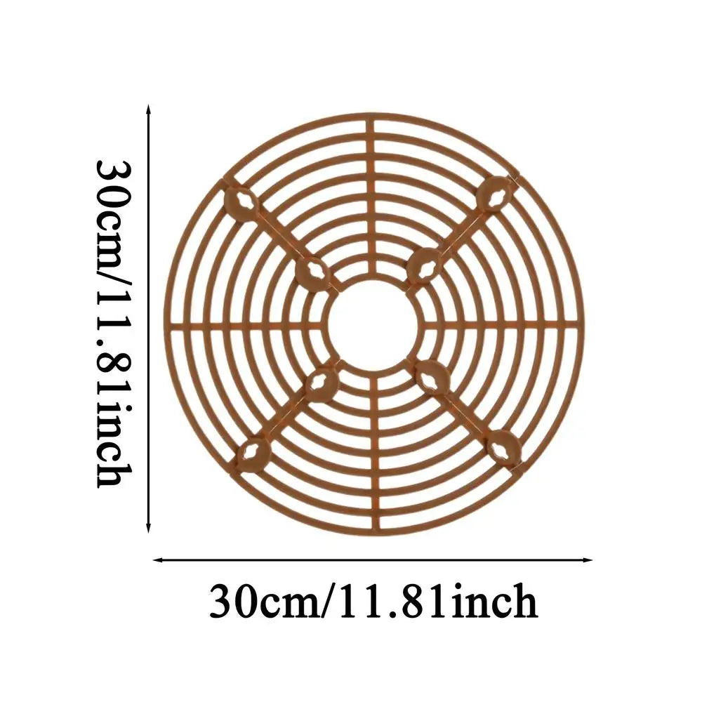 5-Piece Cuttable Round Plant Soil Cover Grid | Planter Guard