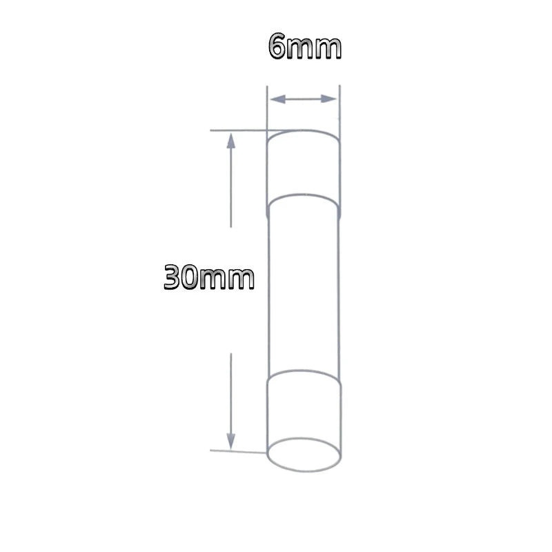 75pcs Ceramic Fuse 6mm x 30mm 0.5A 1A 2A 3A 4A 5A 6A 8A 10A 13A 15A 20A 25A 30A Fuse Assortment Kit 250V 6x30mm Insurance Tube Peaceful Pleasures Health and Wellness