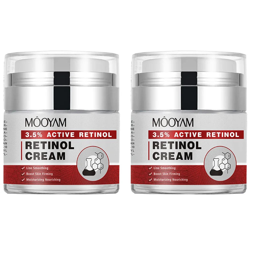 Instant Retinol Cream Wrinkle Remover Firming Lifting Anti Aging Fade Fine Lines Moisturizing Whitening Korea Repair Skin Care Peaceful Pleasures Health and Wellness 50mlx2pcs