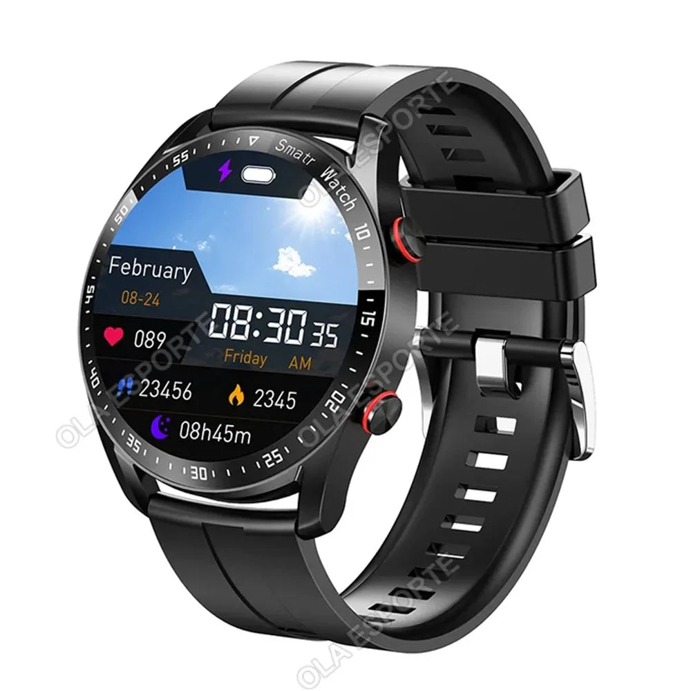 Ola Esporte Men's Smartwatch – ECG, GPS, Bluetooth Calls
