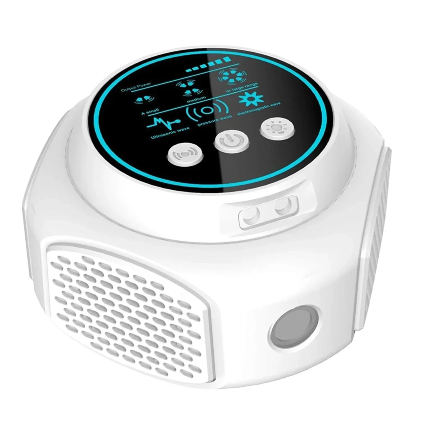 Ultrasonic Rodent Repellent 4-in-1 360 Degree Electronic Repeller Effectively Repel Rats Flies Cockroaches Mosquitoes for Indoor Peaceful Pleasures Health and Wellness White