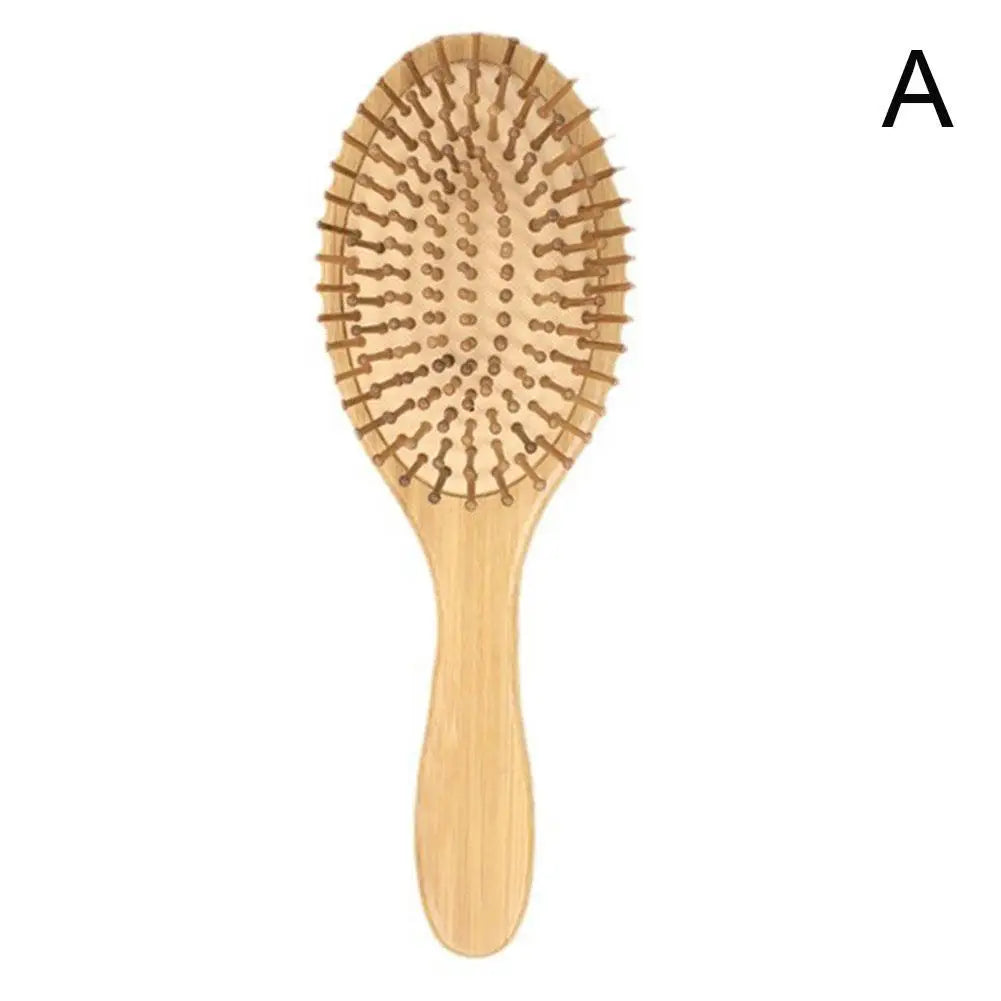 Natural Bamboo & Wood Hair Brush Set – Paddle Detangling Brush, Wide-Tooth & Tail Comb for All Hair Types Peaceful Pleasures Health and Wellness A