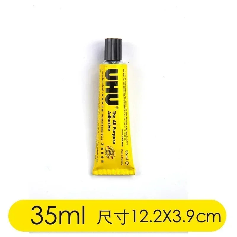 UHU German Super Glue Has Very Good Toughness Multifunctional Soft Glue Super Glue FOR MOOD Textile Porcelain Pape Metal Rubber Peaceful Pleasures Health and Wellness 35ml