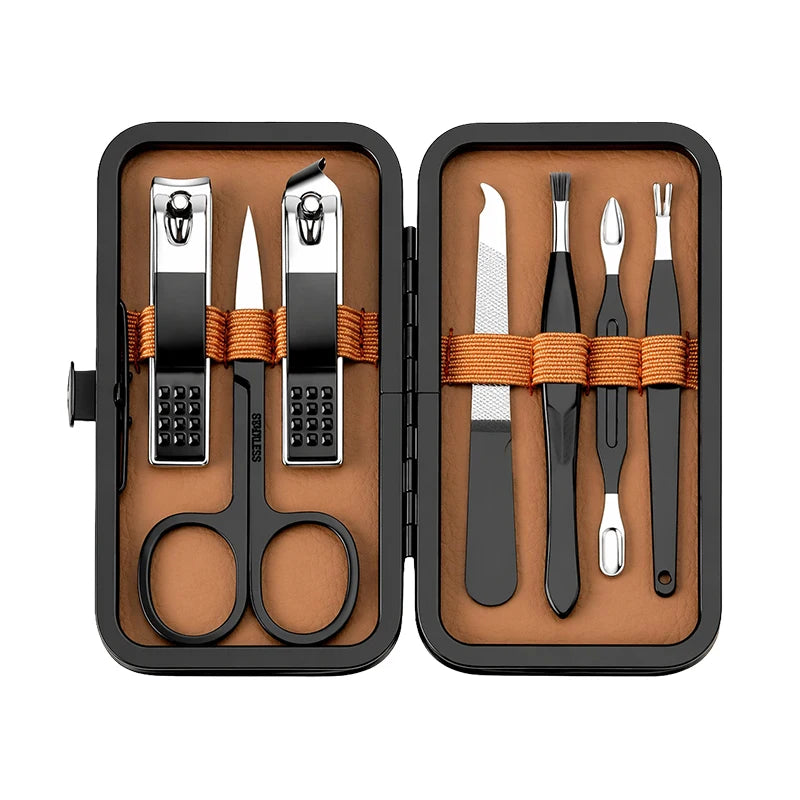7-Piece Nail Clipper Set with Travel Case | Stainless Steel