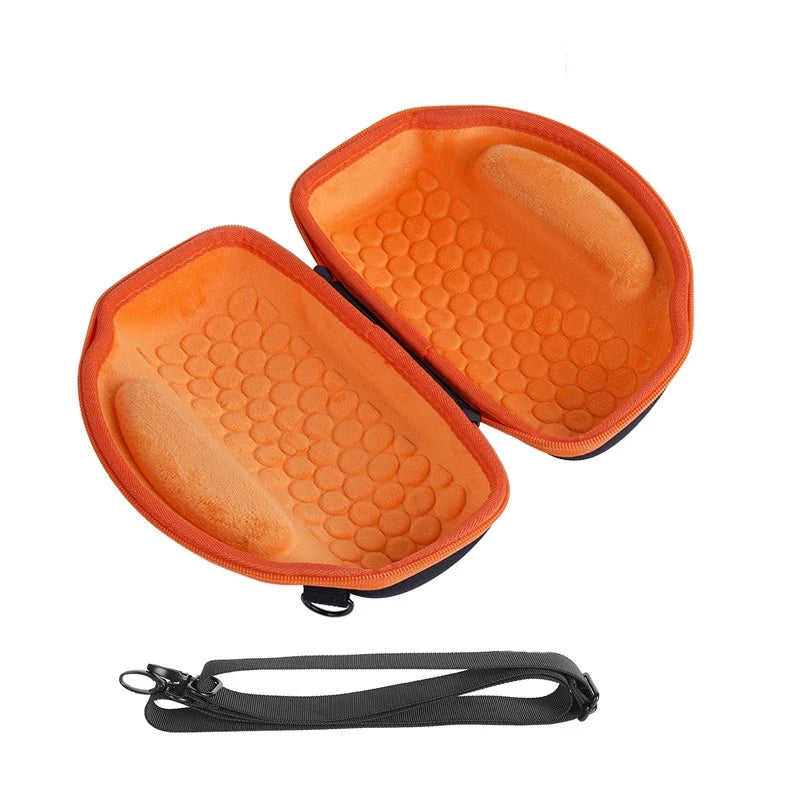 EVA Organizer Bag For JBL Charge6 Audio Organizer For Charge6 Generation Speaker Dust Storage Bag Internal Cushioning Design Peaceful Pleasures Health and Wellness Lined Orange