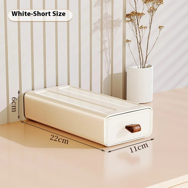 Desk Organizer with Drawers & Entryway Shelf | Storage Box