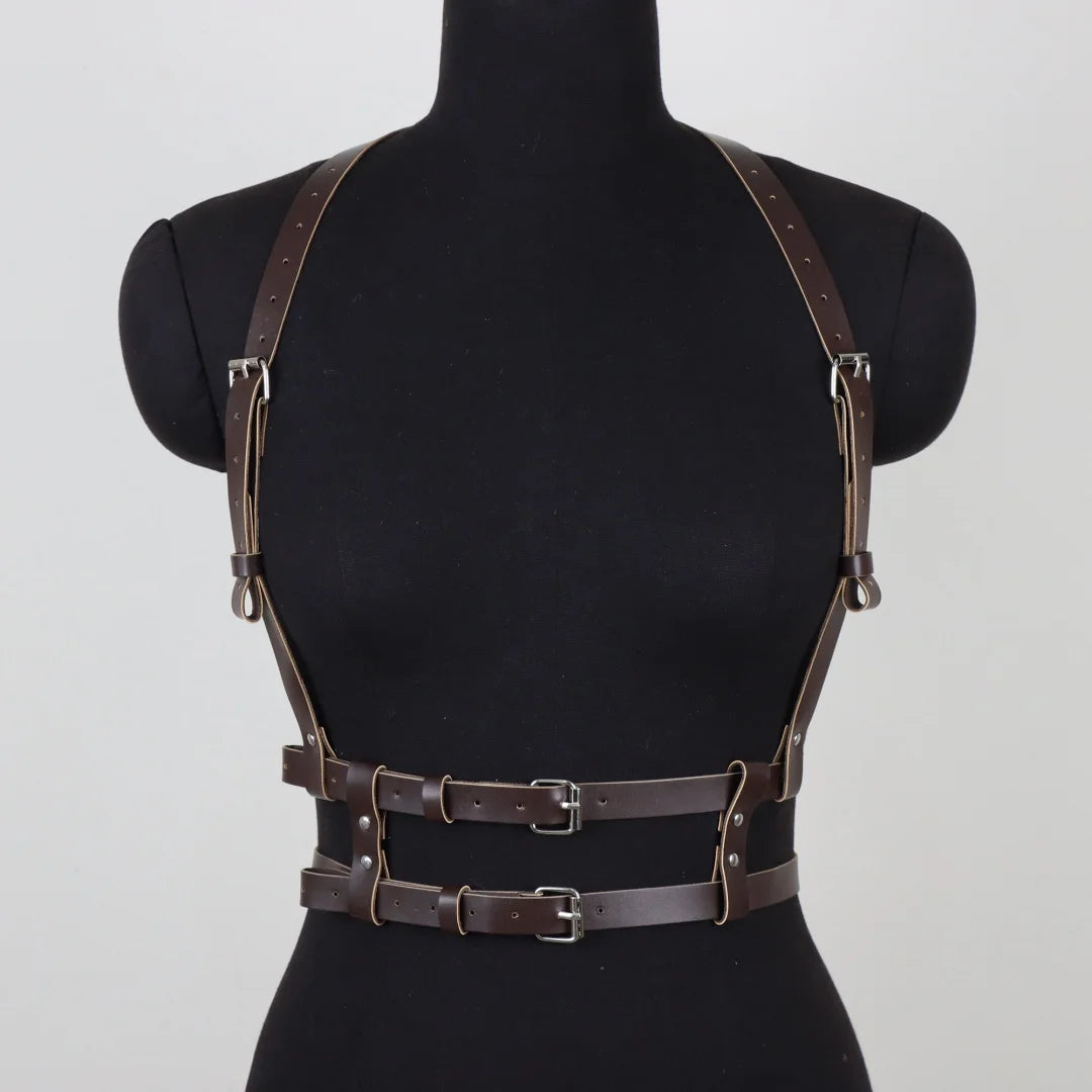 UYEE Punk Y2K Fashion Pu Leather Waist Belt Women Harness Bag
