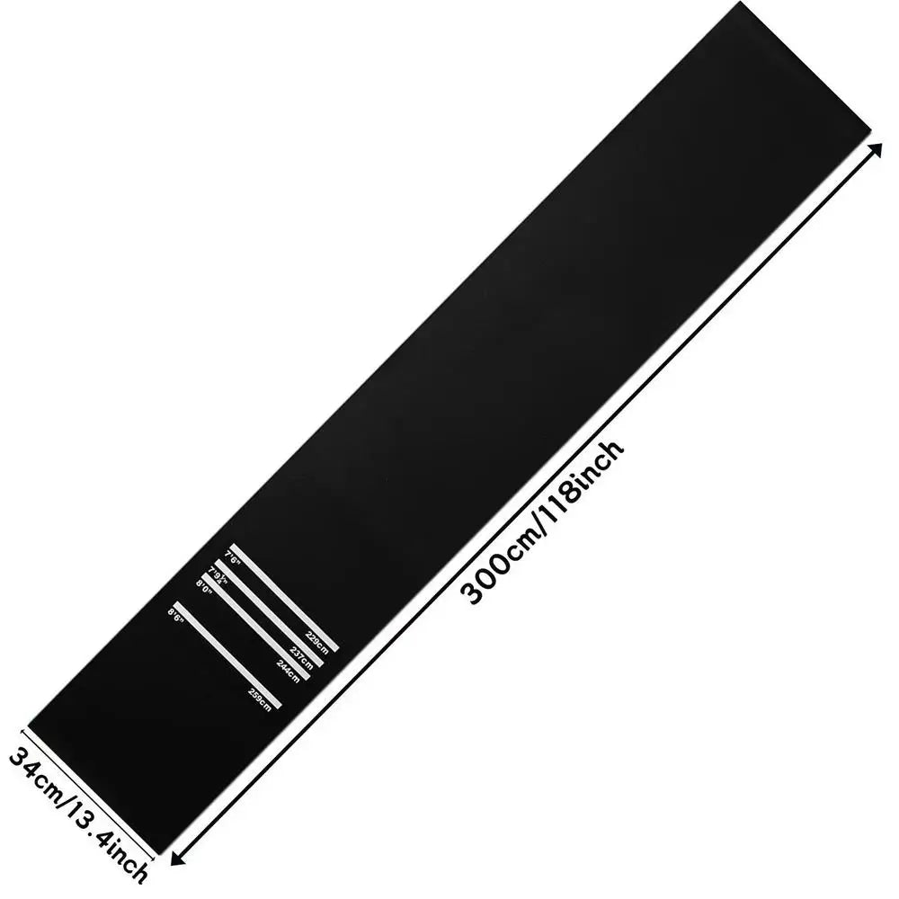 Darts Mat Non-Slip Floor Protector | 4 Throw Distances 300x34cm Dart Board Mat Peaceful Pleasures Health and Wellness 01