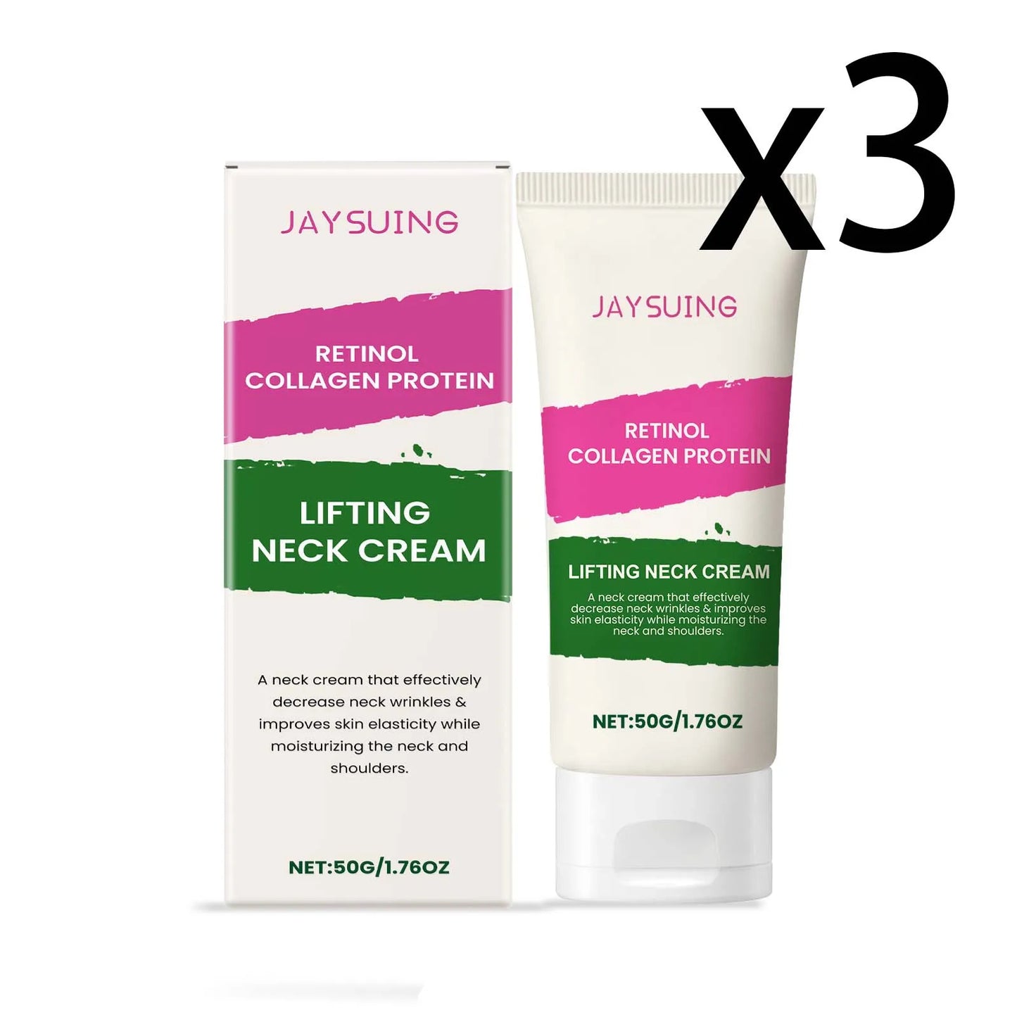 Jaysuing Retinol Neck Firming Cream | Collagen Anti-Aging 50g