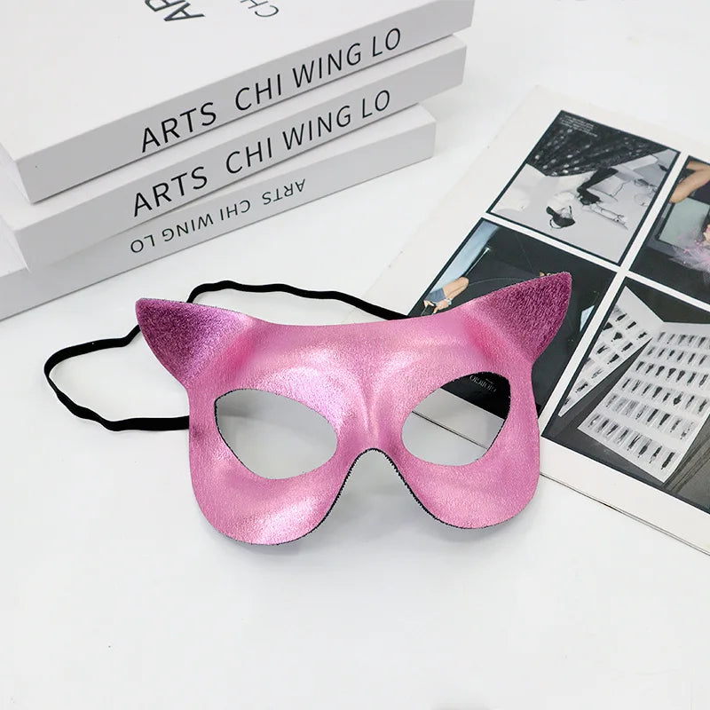 PVC Cat & Fox Eye Venetian Masquerade Mask | Women