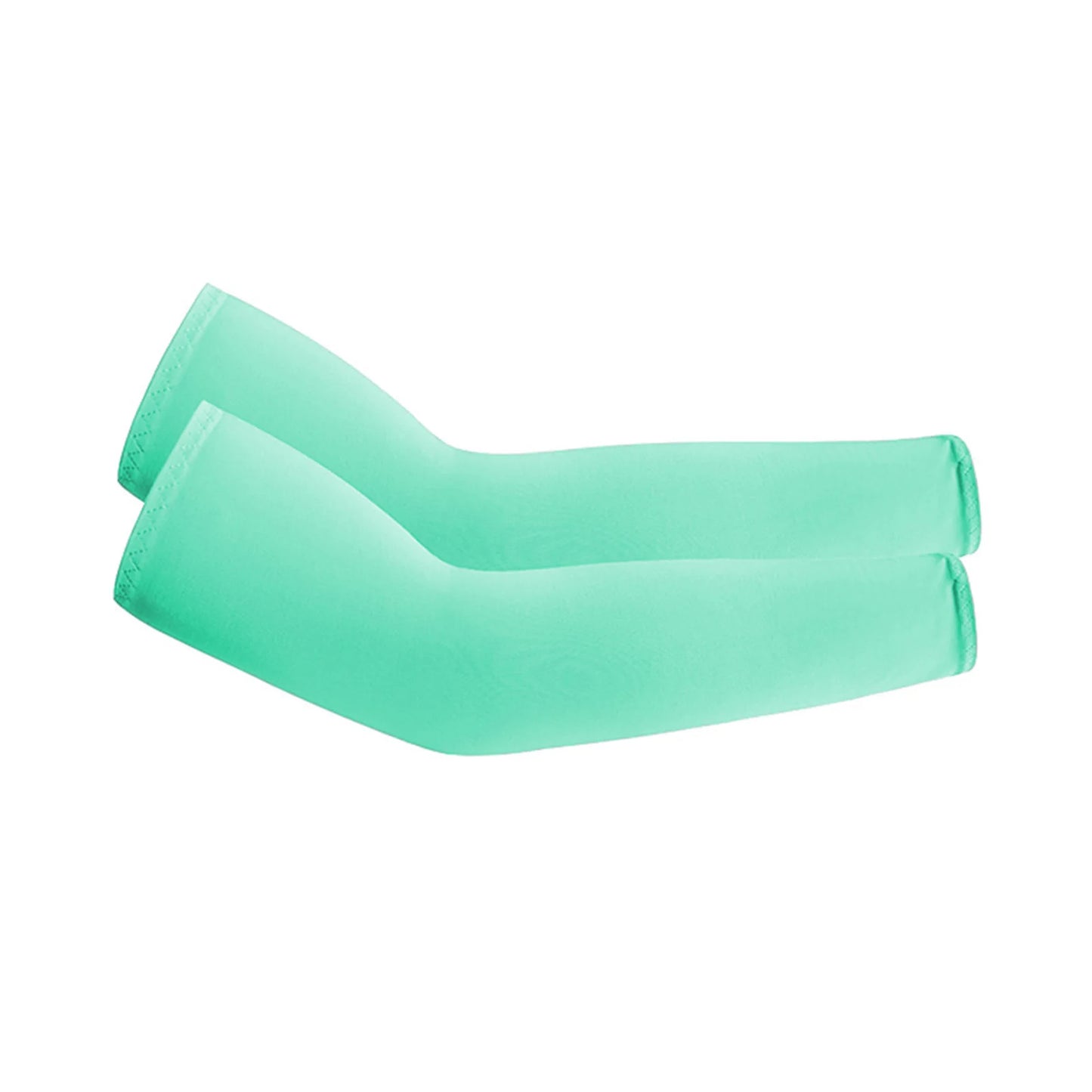 1 Pair Unisex Cooling Arm Sleeves Cover Sports Running UV Sun Protection Outdoor Men Fishing Cycling Quick Dry Arm Warmer Peaceful Pleasures Health and Wellness Mint Green One Size