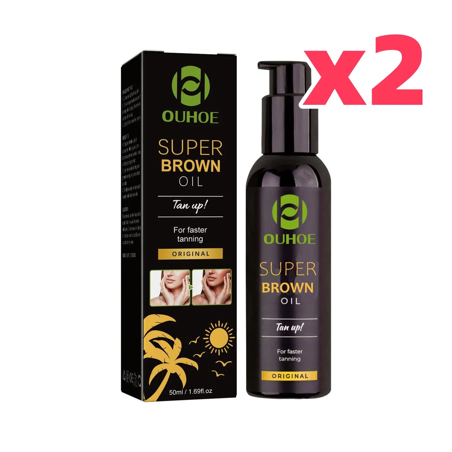 Ouhoe Dark Tanning Oil – Bronze Glow & Moisturizing Self Tan
