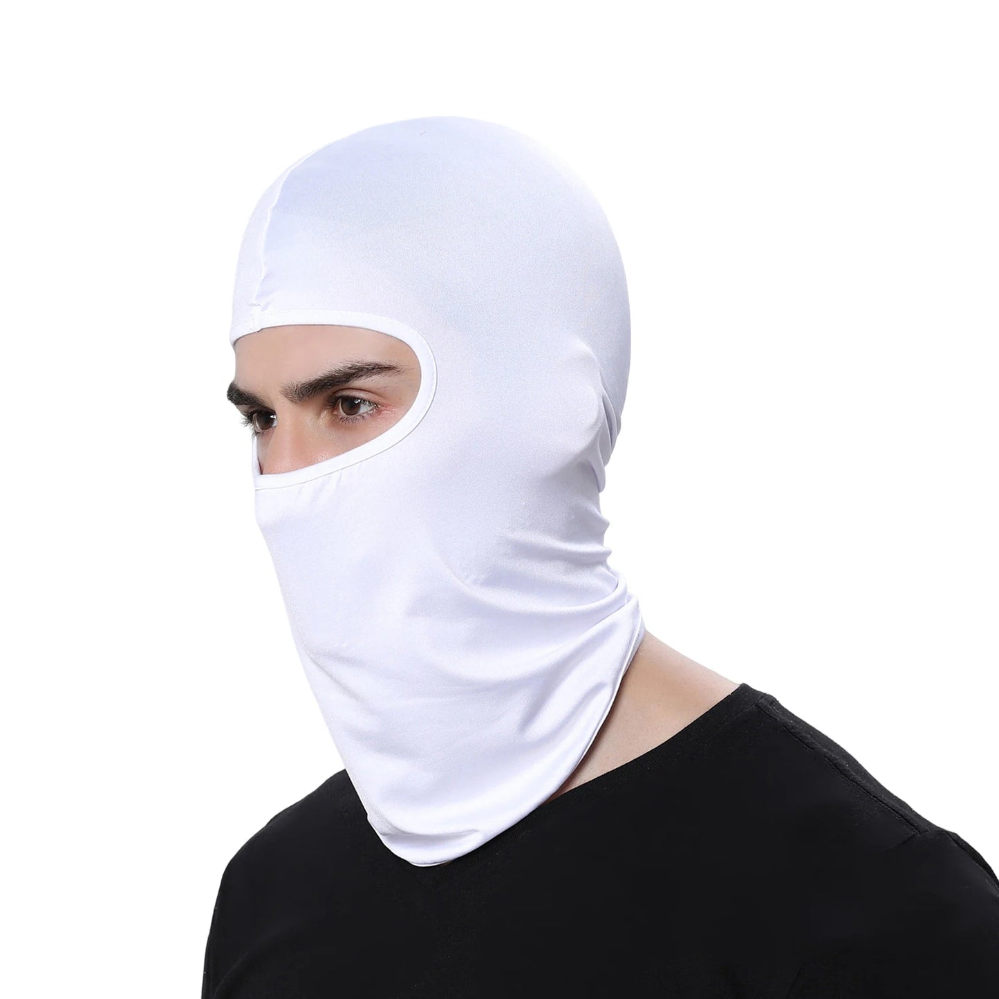Cycling Sun Protections Mask UPF50+ Breathable Quick Dry Camouflage Face Covers Unisex Peaceful Pleasures Health and Wellness WHITE