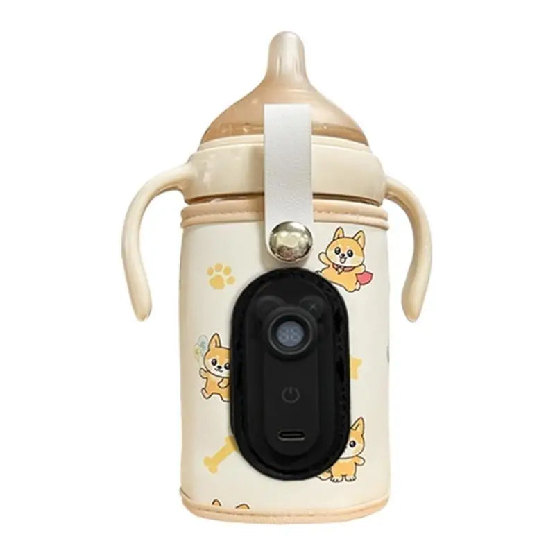 USB Portable Baby Bottle Warmer | 21 Temps, LCD, Travel-Ready
