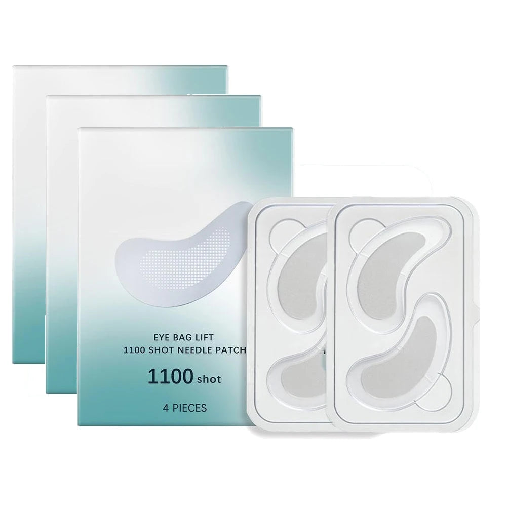 Microneedle Under Eye Patch – Hyaluronic Acid Firming Eye Mask for Wrinkles & Dark Circles Peaceful Pleasures Health and Wellness 3 boxes