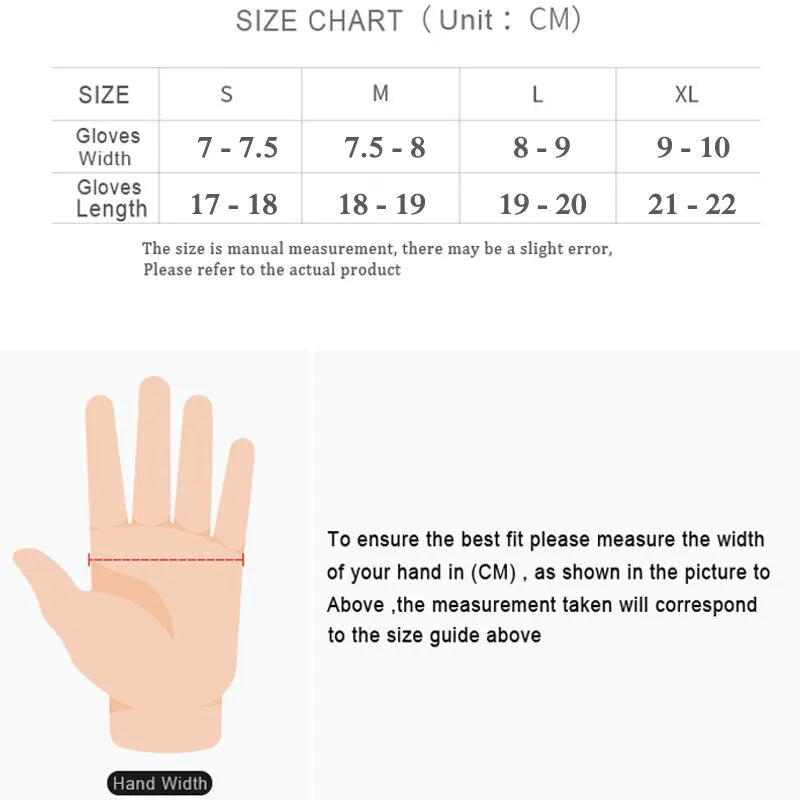 X-TIGER Winter Cycling Gloves – Full Finger, Fleece & Touch Screen