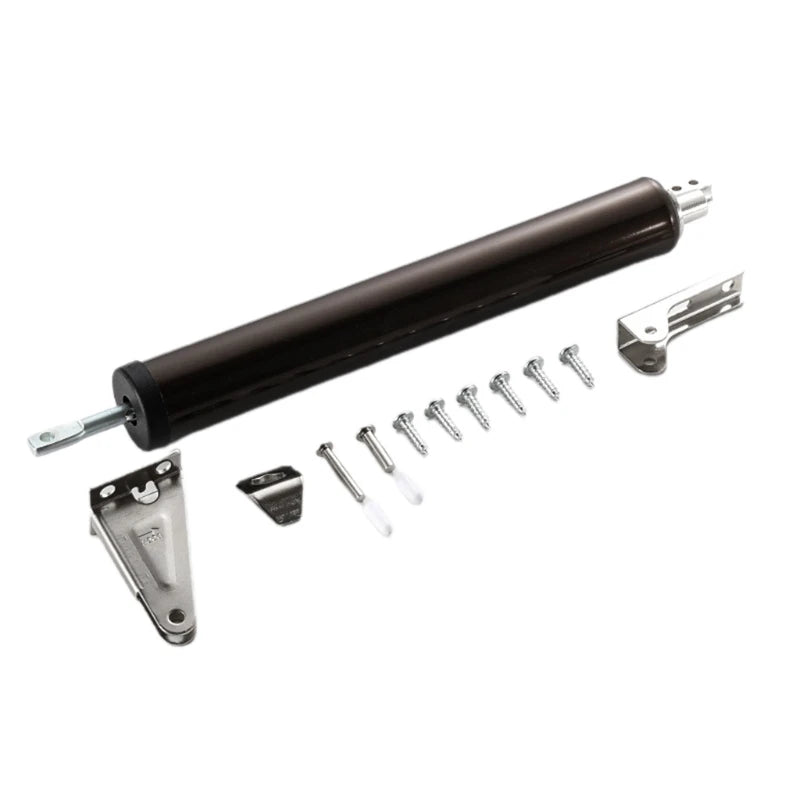 Automatic Soft Close Door Closer | 90° Adjustable Buffer Stop Peaceful Pleasures Health and Wellness Brown