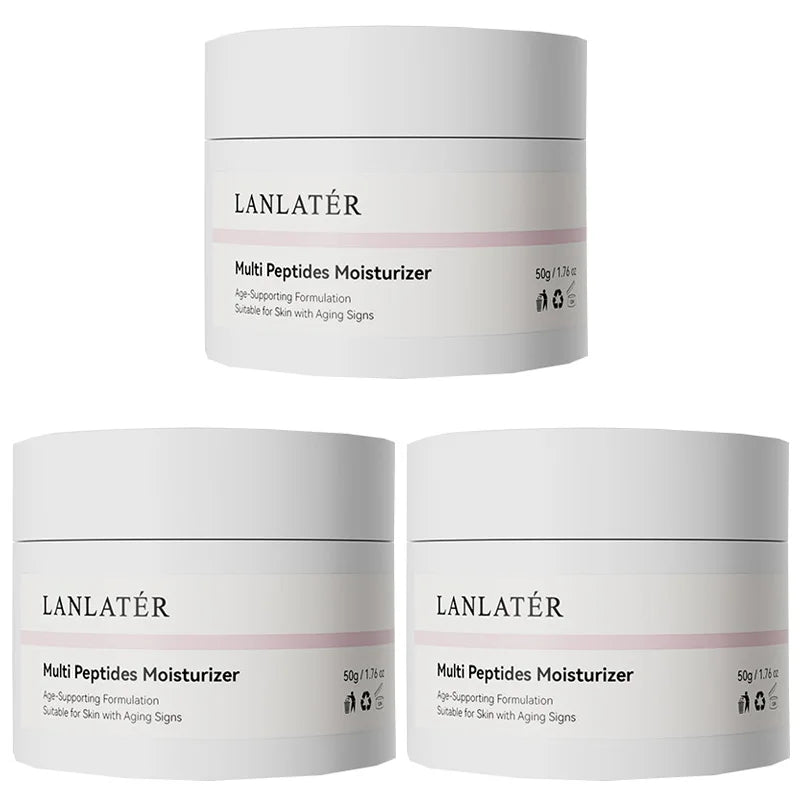 Polypeptide Anti-Wrinkle Firming Face Cream Deep Hydration Brighten Dull Skin Minimize Fine Lines Moisturizing Day Night Cream Peaceful Pleasures Health and Wellness 50gx3 pieces