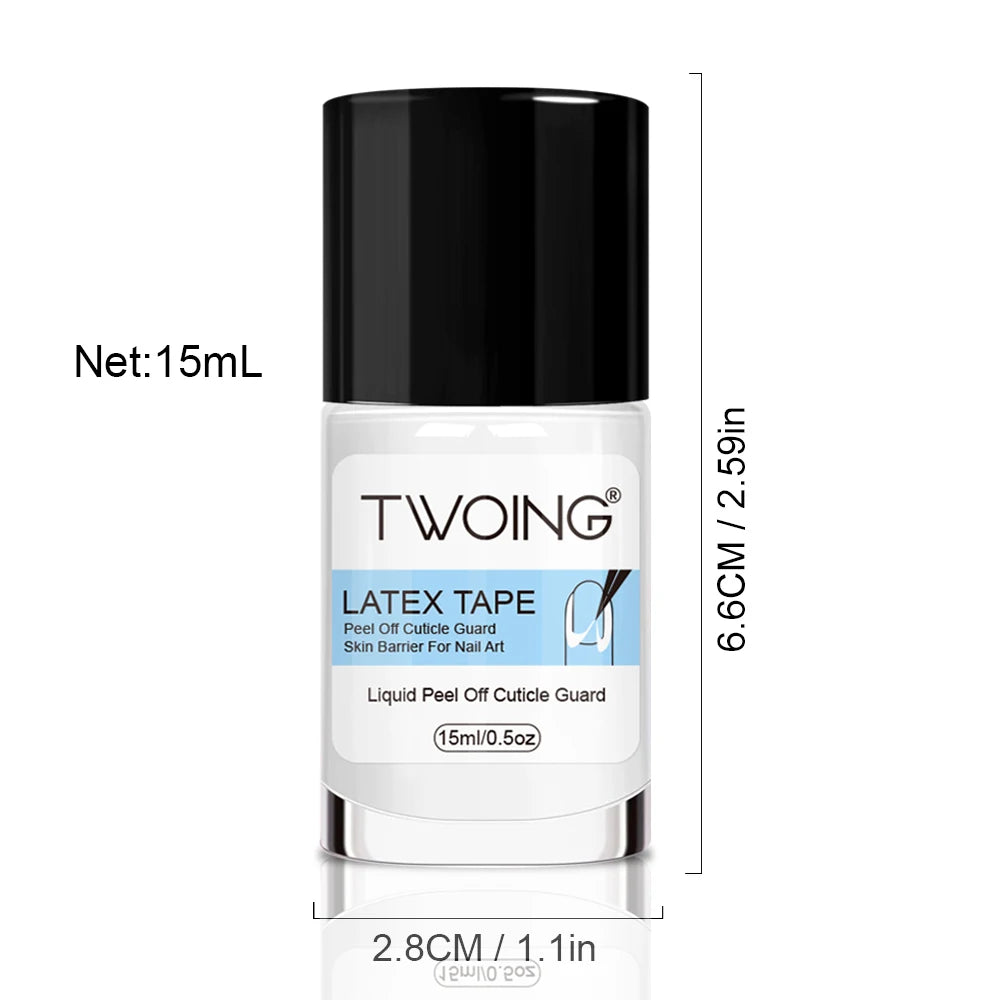 15ml Nail Peel Off Liquid Anti-Overflow Glue Edge Latex Tape, Peel OffCuticle Guard Nails Finger Lacquer Protector Peaceful Pleasures Health and Wellness