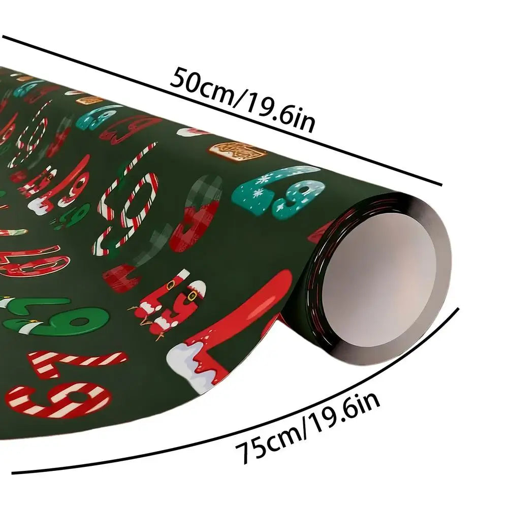Christmas Wrapping Paper Set – 20 Festive Holiday Sheets Holiday Wrapping Paper Peaceful Pleasures Health and Wellness Blue CN