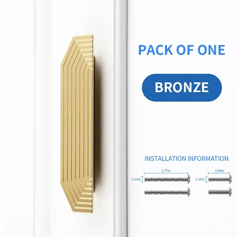Gold Brass Cabinet Pulls – Half Round Drawer & Door Handles