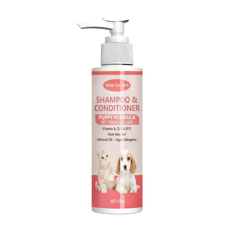 2-in-1 Puppy Shampoo & Conditioner – Aloe, Vitamins, Hypoallergenic