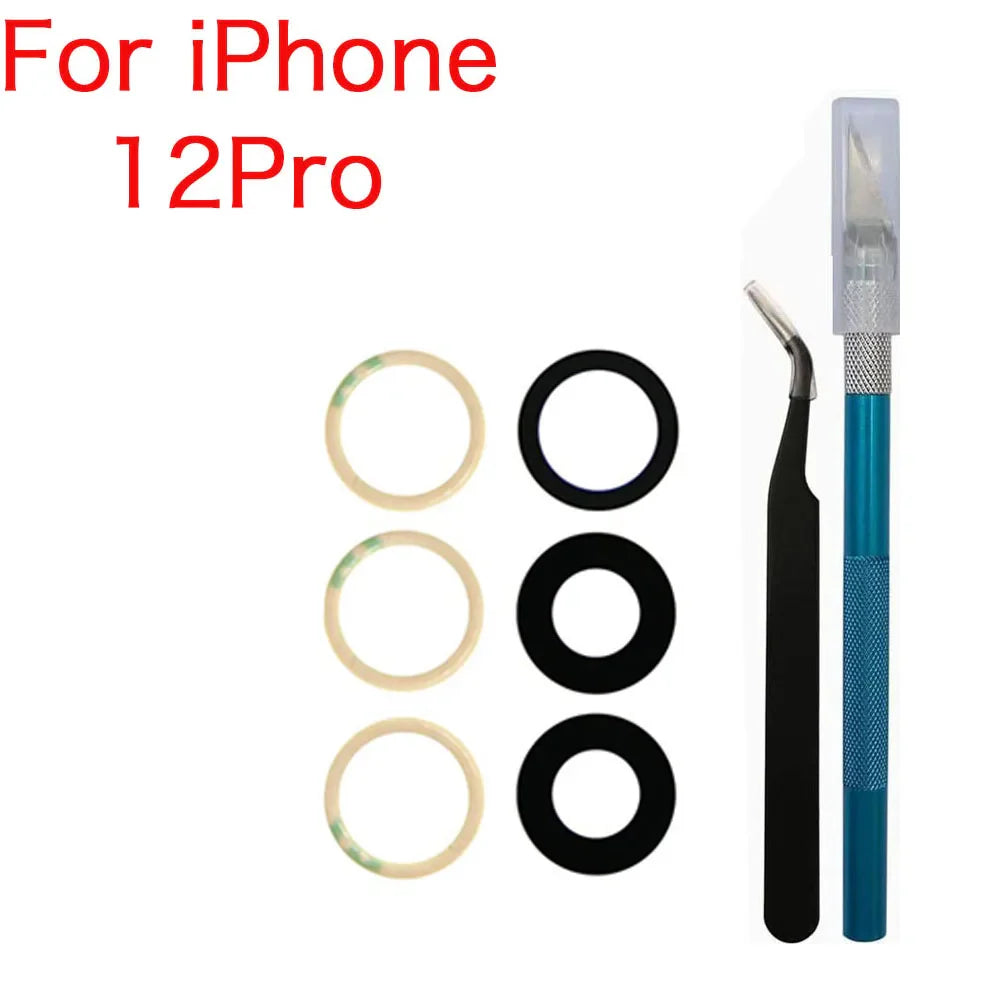 iPhone Rear Camera Glass Lens Replacement X–14 Pro Max + Tools