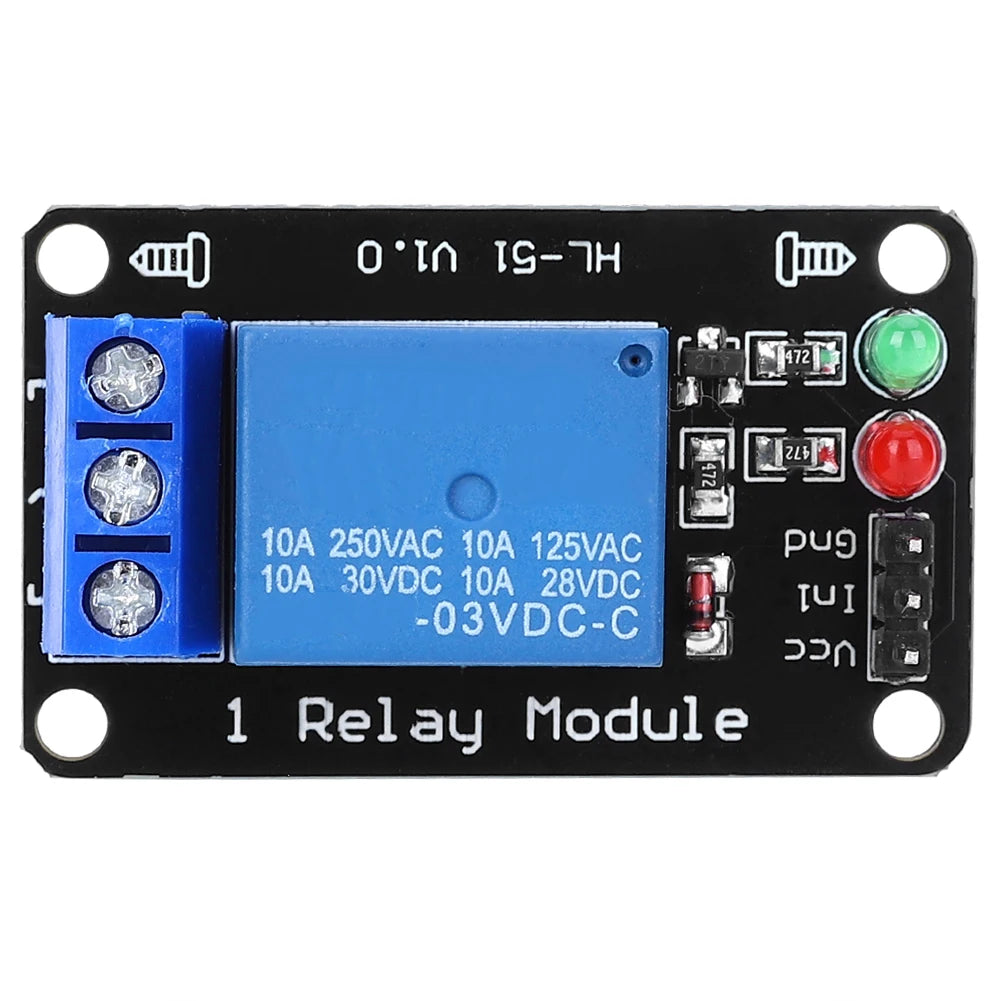 3 3V 1 Relay Module Device Electronic Control Accessories Without
