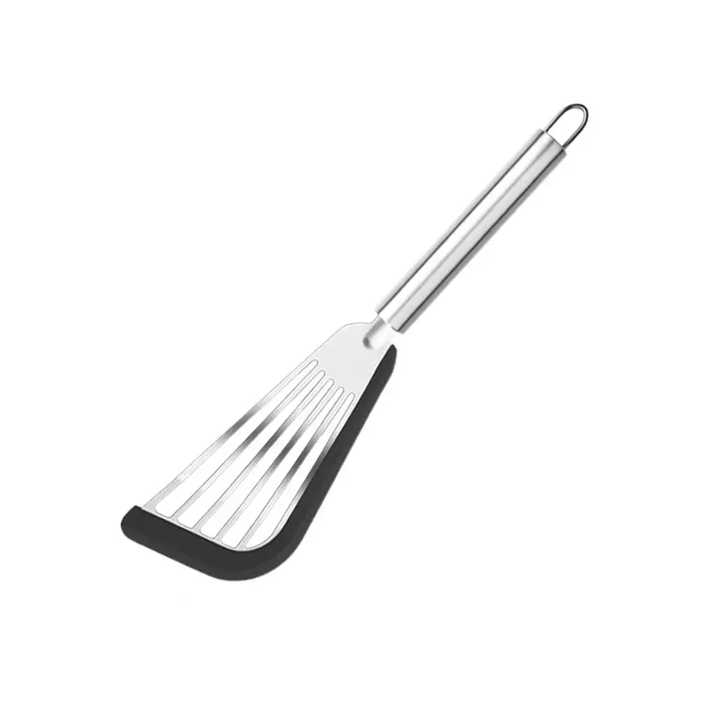 Stainless Steel Frying Spatula Heat-Resistant Non-slip Slotted Turner Fish Flipping Shovel Kitchen Cooking Accessories Peaceful Pleasures Health and Wellness 1PCS