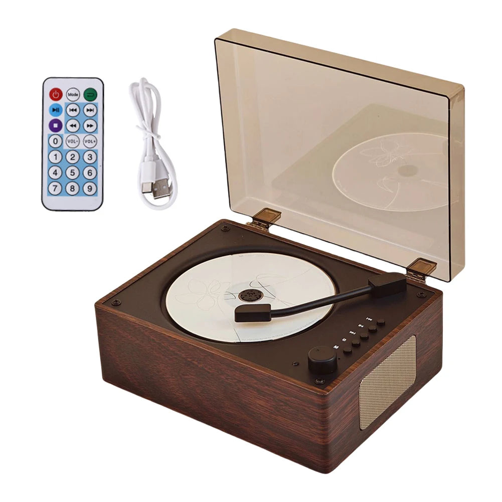VODOOL Retro Portable CD Player | Bluetooth 5.0, USB & AUX