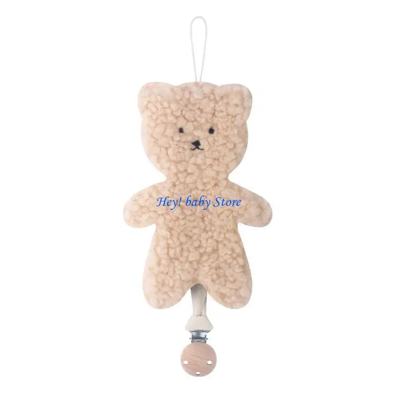 Handmade Bear Baby Pacifier Clip | Newborn Teether & Gift