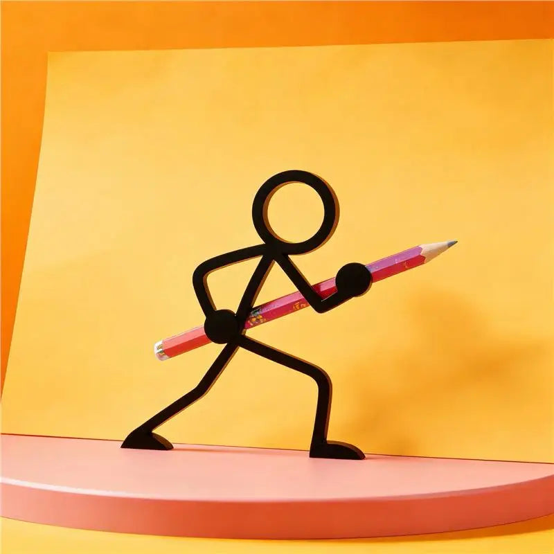 3D Printed Stick Figure Pencil Holder – Desk Organizer Gift