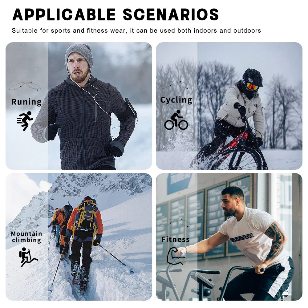 X-TIGER Men's Winter Cycling Bib Tights | 5D Gel Pad Fleece
