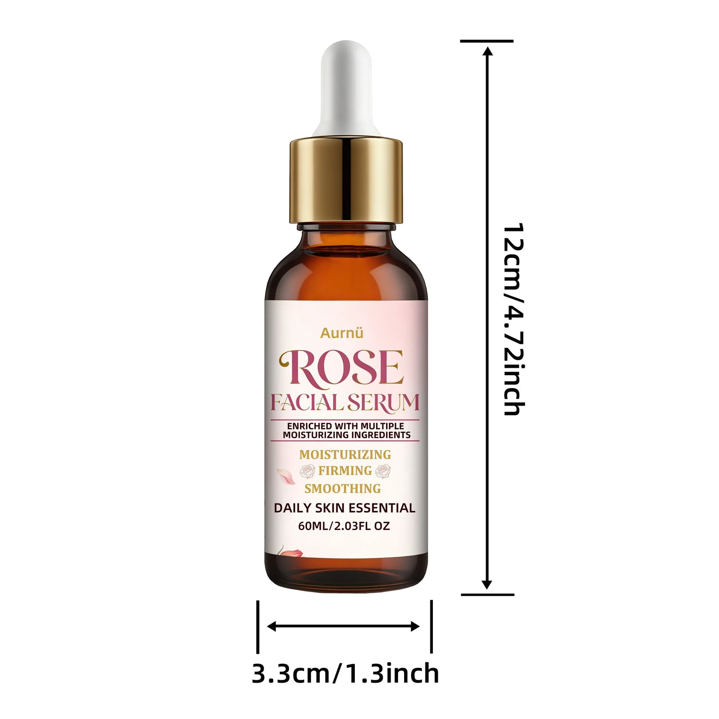Aurnü Rose Facial Serum – Hydrating & Nourishing, All Skin Types