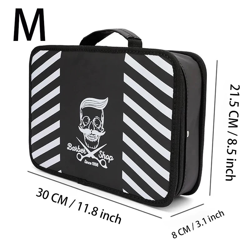 Barber Large Capacity Waterproof Storage Box Salon Beauty Hair Cutting Tools Case Salon Multifunctional Portable Suitcase Tools Peaceful Pleasures Health and Wellness M