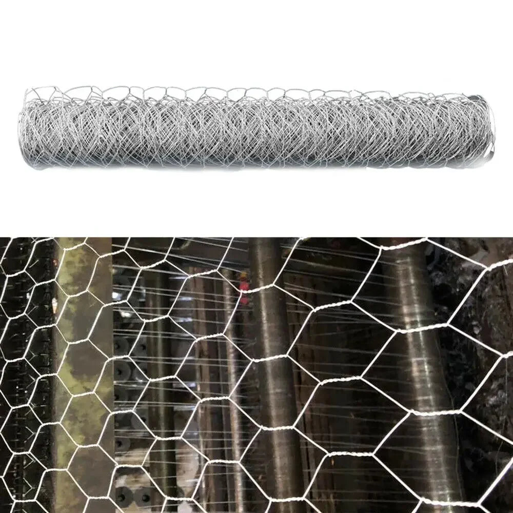 Hexagonal Chicken Wire Mesh Fence 35cm x 1M – Iron Netting