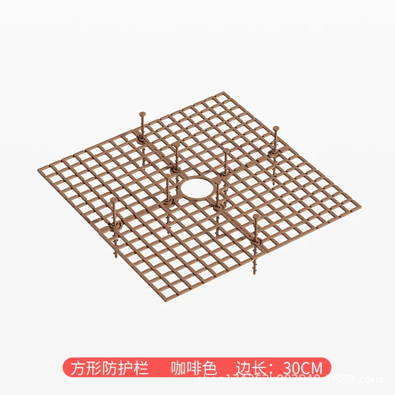 Plant Pot Soil Guard Grid Cover with Nails | Cat & Baby Safe