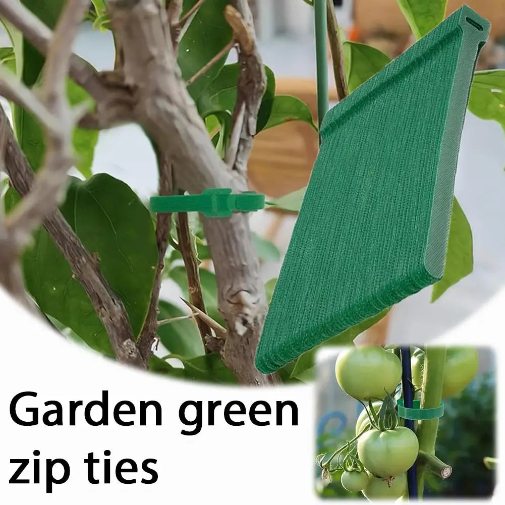 100pcs Green Nylon Cable Ties Garden Wire Organizer for Data Cables Home Office Cable Management Tools Peaceful Pleasures Health and Wellness