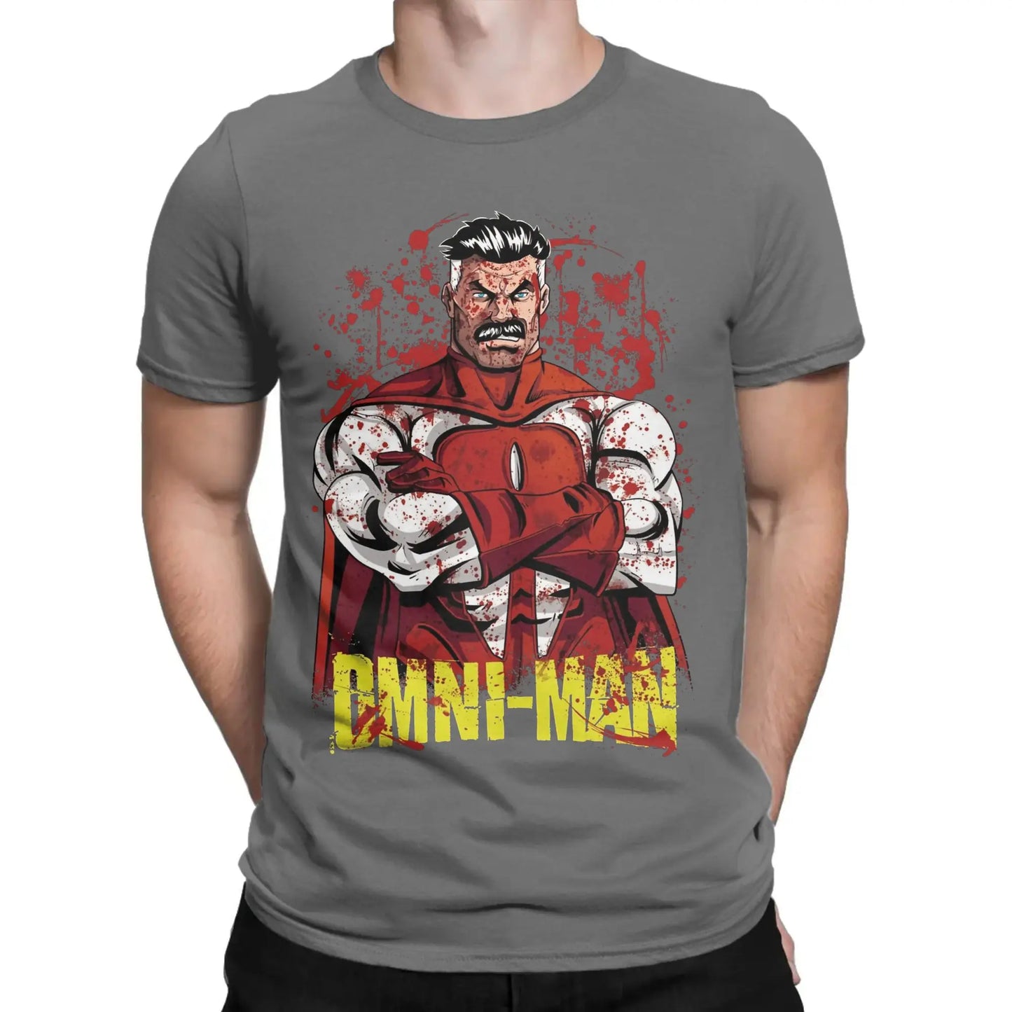 Oversized T-Shirt Summer Invincible Hip Hop T Shirts Omni Ma 100% Cotton Tshirt for Man Y2K Funny Design Short Sleeve Clothes Peaceful Pleasures Health and Wellness